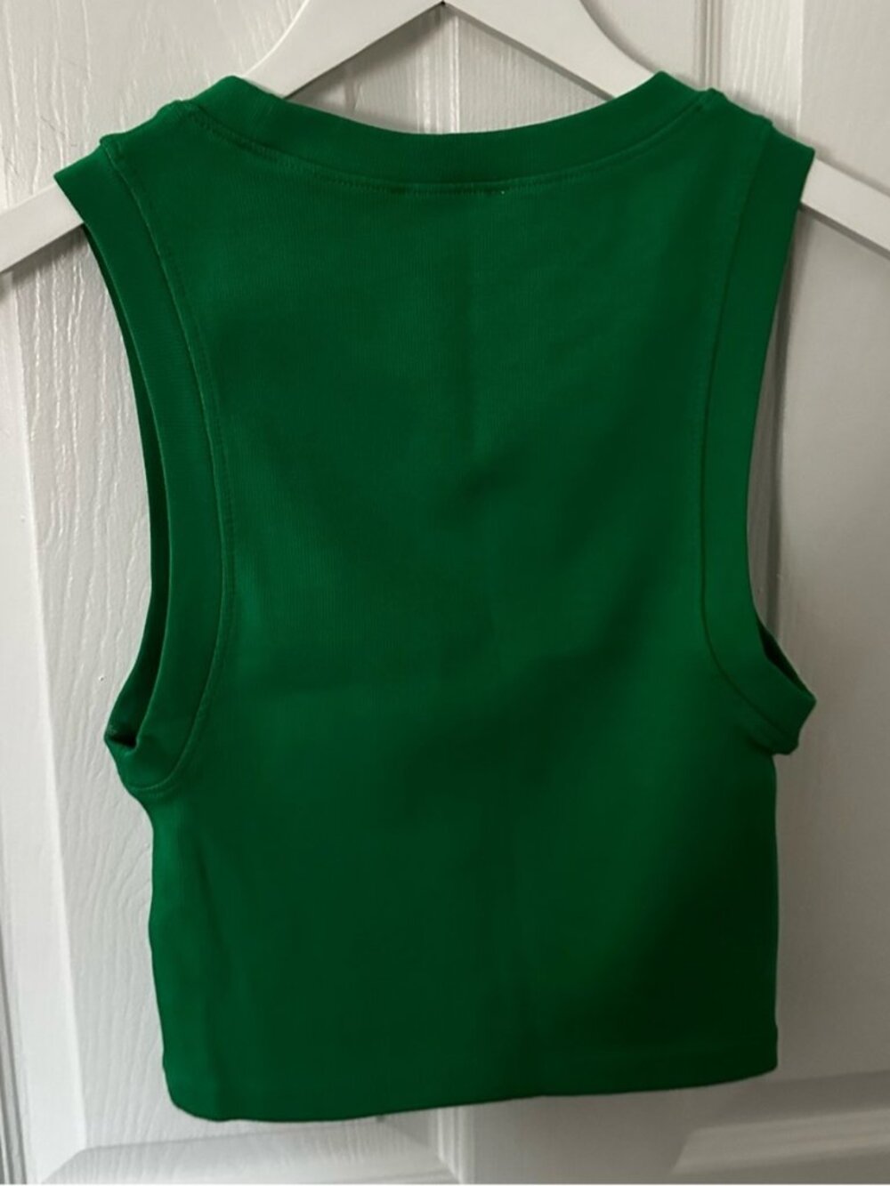Green Ribbed Tank Top - Picture 2 of 3